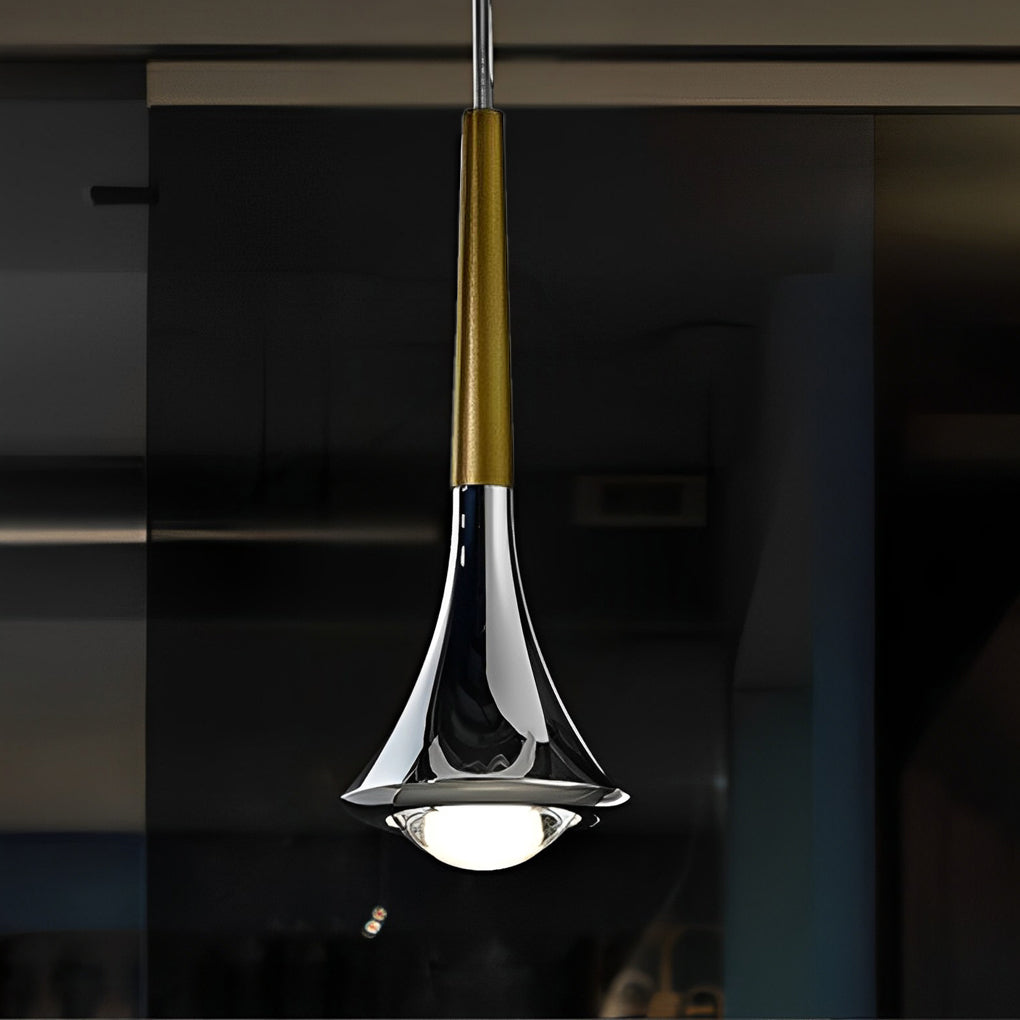 Modern Glass Drop LED Stairway Pendant Light