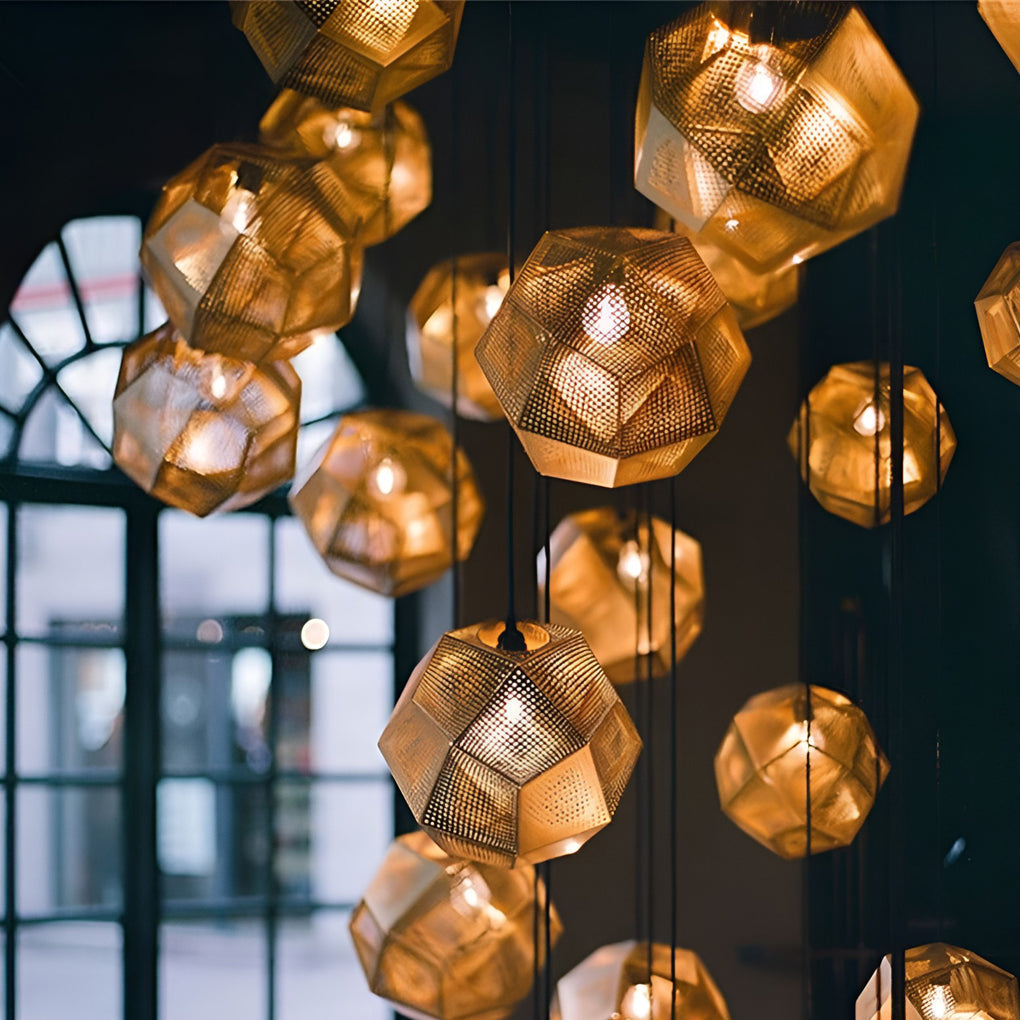 Modern Round Metal Pendant Light Fixture