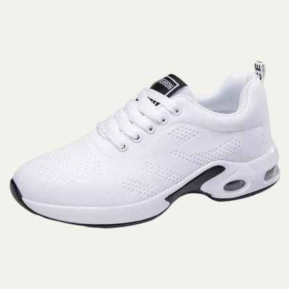 VogeLuxe | Women’s Metallic Trim Low Top Platform Sneakers