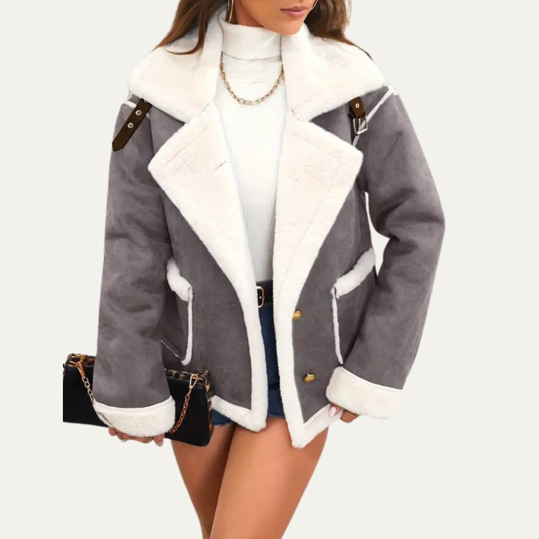 VogeLuxe | Women’s Cropped Aviator Jacket