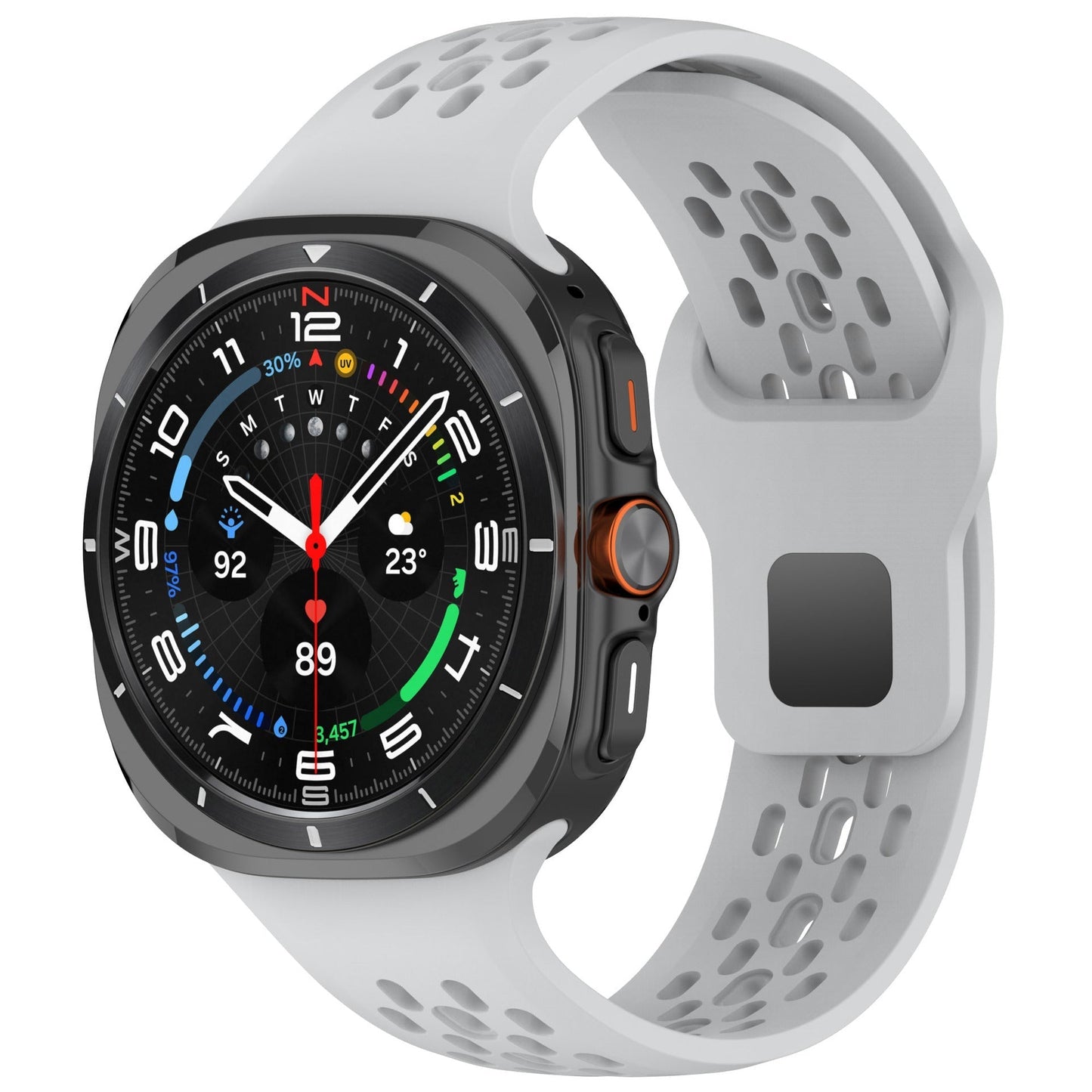 Comfortable Elastic Silicone Band For 47mm Galaxy Watch 7 Ultra