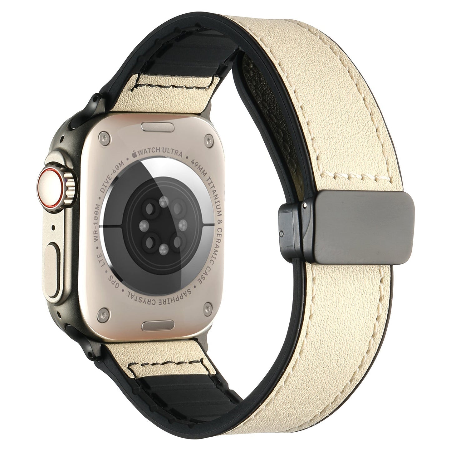 Flexible Leather Magnetic Watch Strap