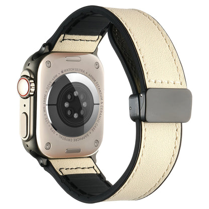 Flexible Leather Magnetic Watch Strap