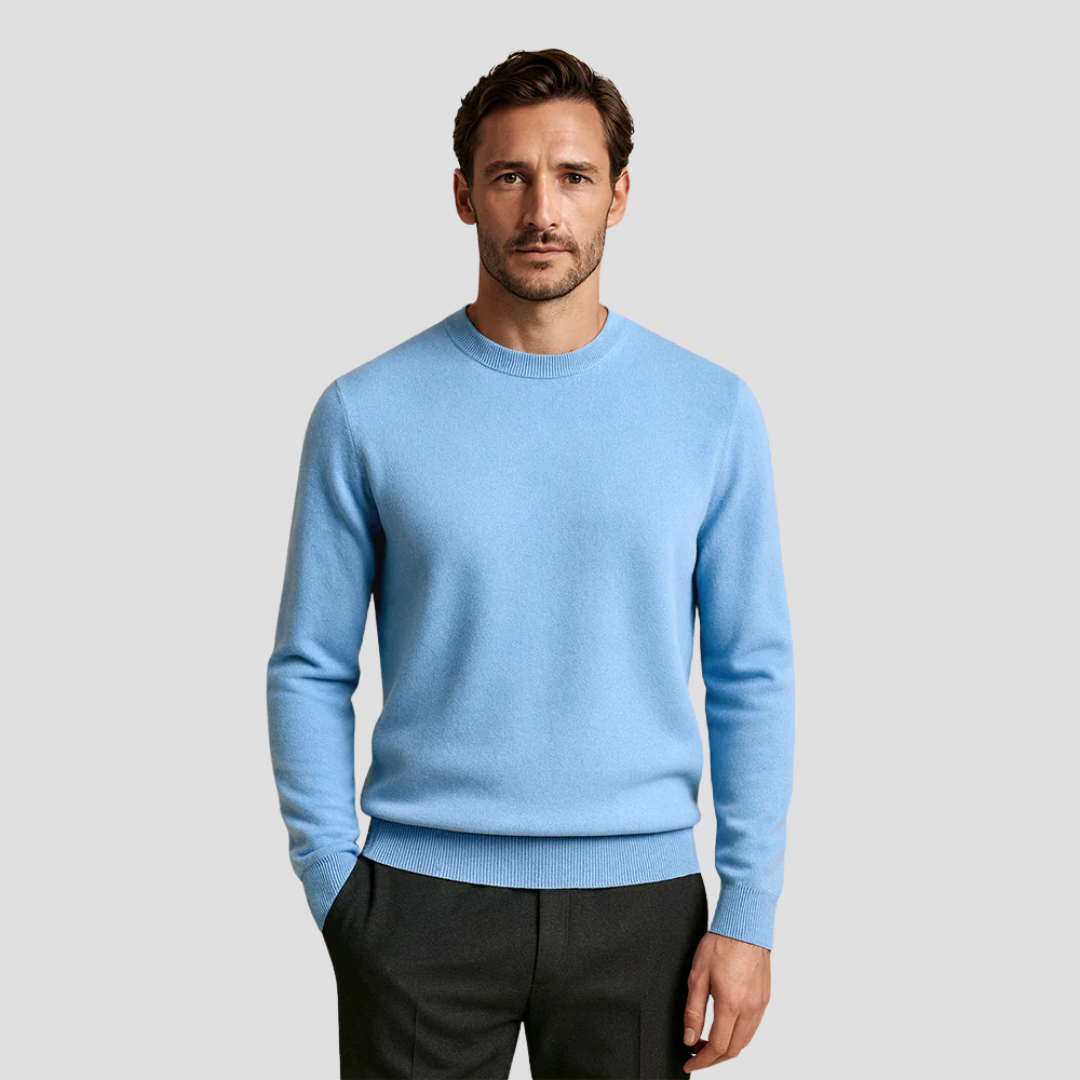 VogeLuxe | Men’s Slim Fit Long Sleeve Crewneck Sweater