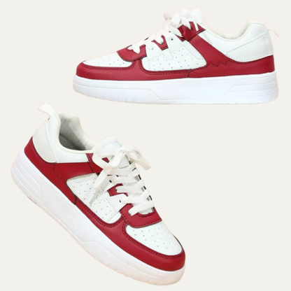 VogeLuxe | Women’s Platform Lace Up Low Top Sneakers