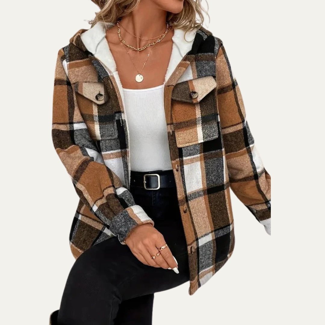 VogeLuxe | Women’s Cozy Plaid Shacket