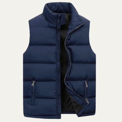 VogeLuxe | Men’s Quilted Full-Zip Puffer Vest