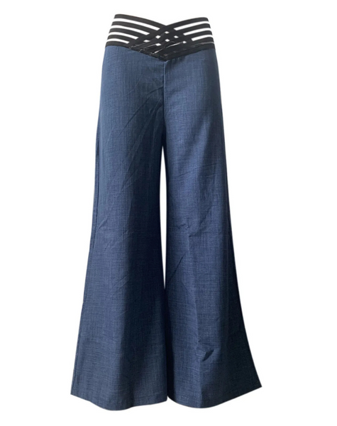 Women's Fashionable High Waisted Wide Leg Pants