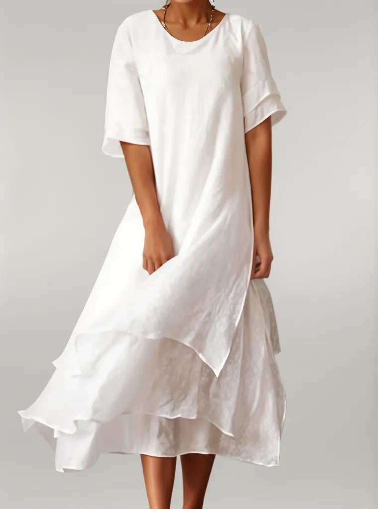 Classic Chic Midi Dress for Women