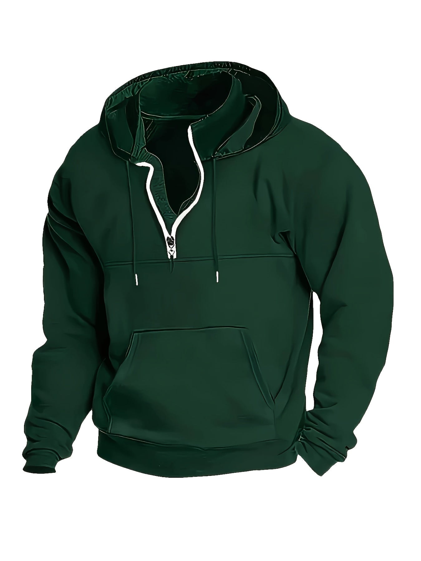 Men's Classic Warm Winter Quarter Zip Sweater