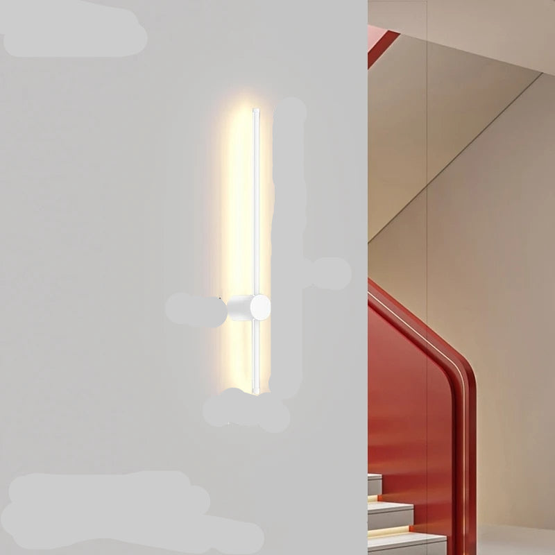 Simple White LED Wall Light With Warm Glow