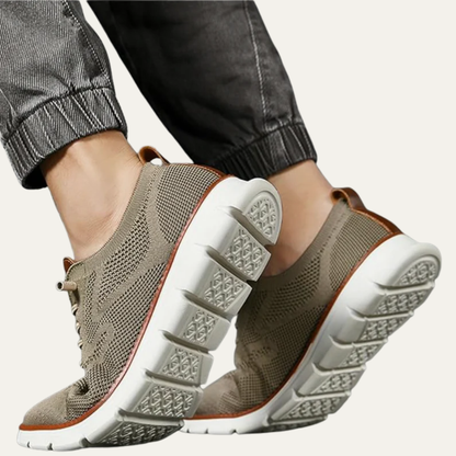 VogeLuxe | Men’s Mixed Media Low Top Platform Sneakers