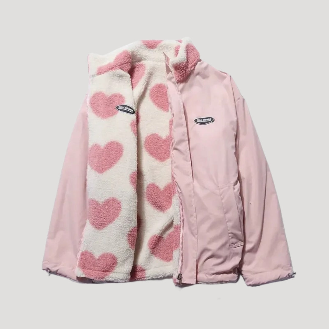 Women's Cozy Double Sided Fleece Jacket