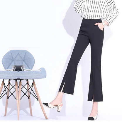 Comfy High Waist Flared Women's Everyday Pants