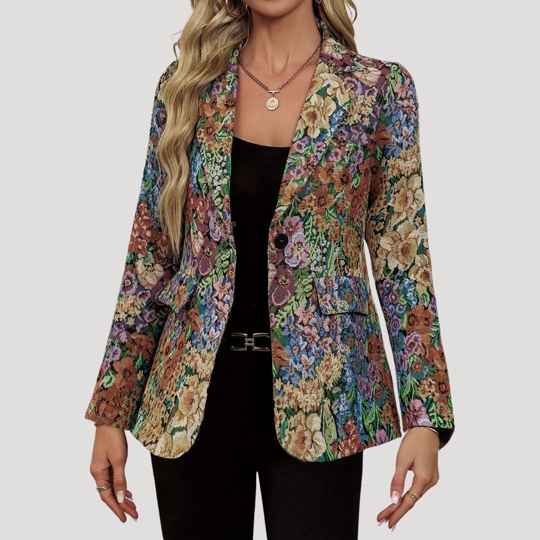 Classic Floral Pattern Jacket - VogeLuxe