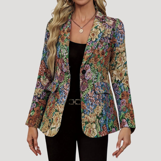 Classic Floral Pattern Jacket - VogeLuxe