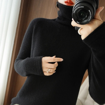 Warm Crew Neck Women's Sweater for Winter