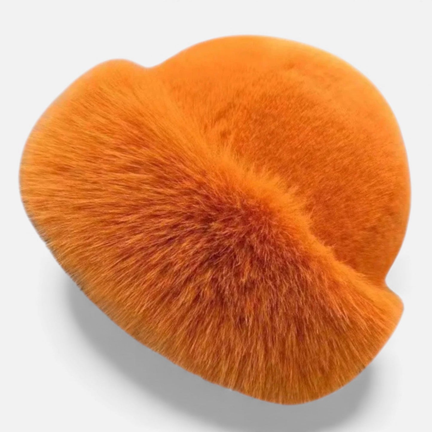 Soft Faux Fur Fisherman Beanie Hat for Women