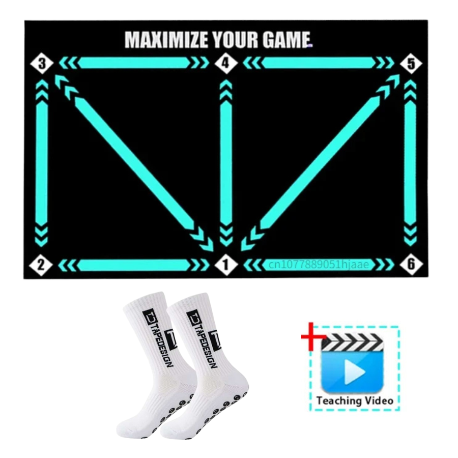 Pro Football Training Mat Set With Online Coaching Drills