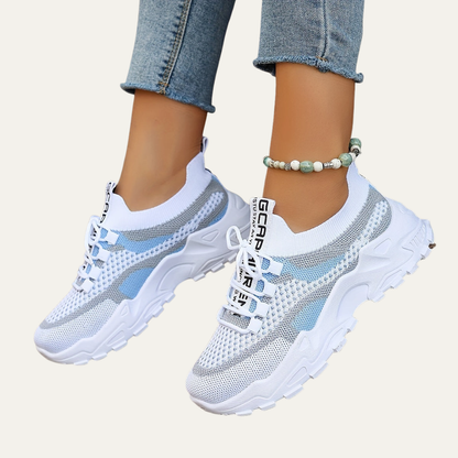 VogeLuxe | Women’s Lightweight Chunky Platform Mesh Sneakers