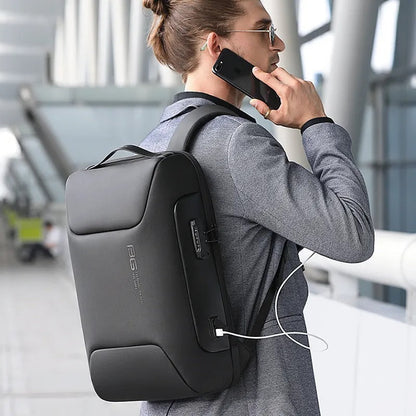 Secure Laptop Backpack 15.6in Waterproof Travel Bag - VogeLuxe
