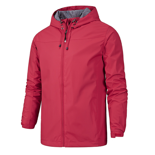 Waterproof Men's Zip Up Hoodie Jacket - VogeLuxe