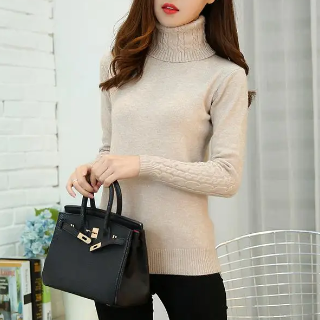 Cozy Winter Cable Knit Sweater for Women