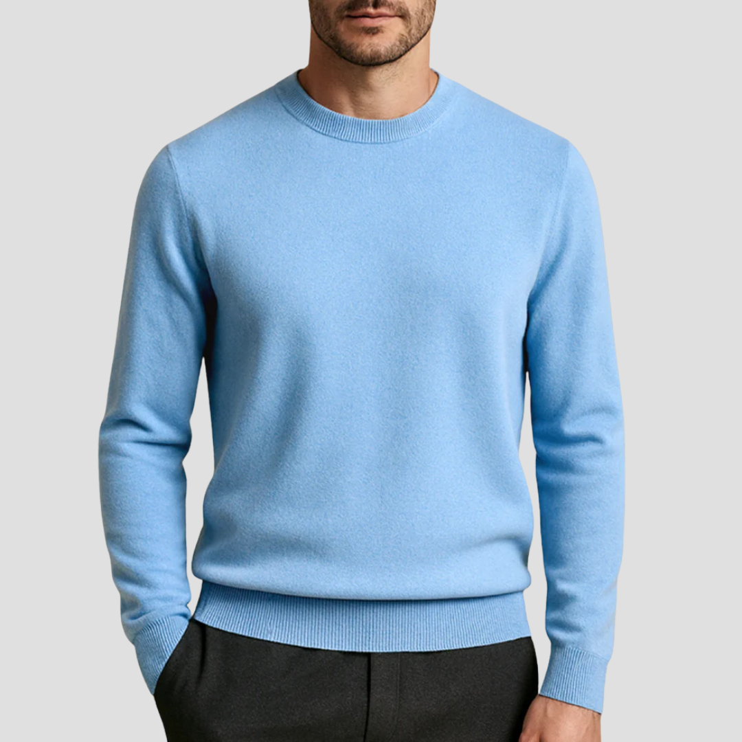VogeLuxe | Men’s Slim Fit Long Sleeve Crewneck Sweater