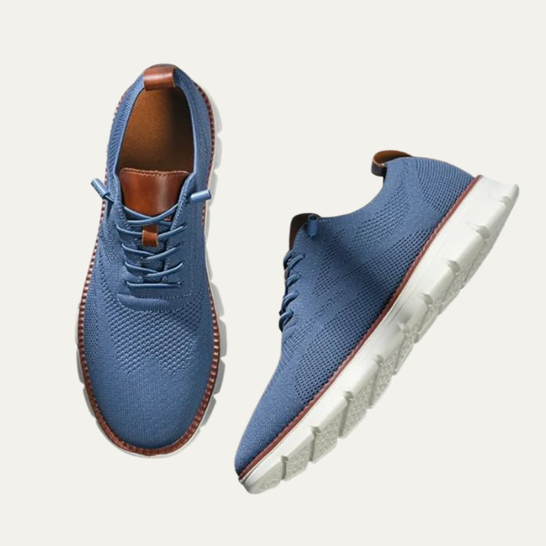 VogeLuxe | Men’s Mixed Media Low Top Platform Sneakers