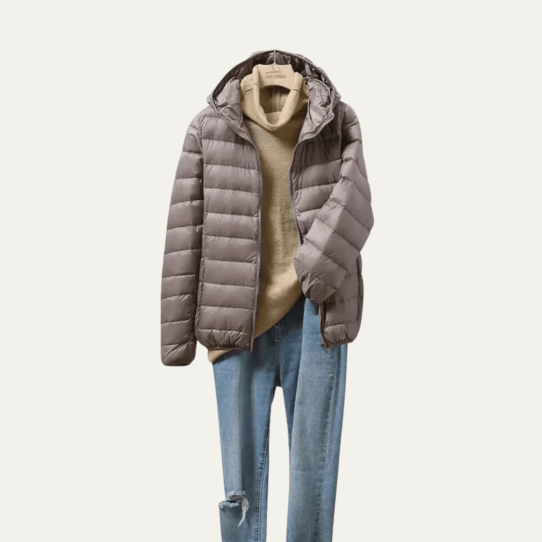 VogeLuxe | Women’s Shiny Ultralight Puffer Jacket