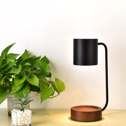 Simple Wooden Candle Light Warmer Lamp