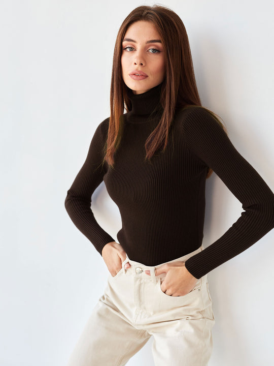 Women's Warm Crew Neck Knit Sweater