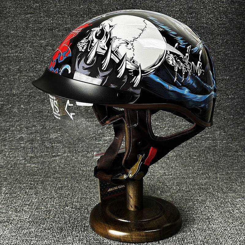 Lightweight Urban Half Face Helmet With Easy Release