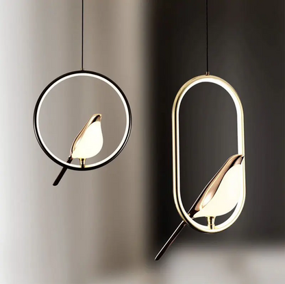 Modern Black Crystal Ceiling Lamp Pendant Light - VogeLuxe