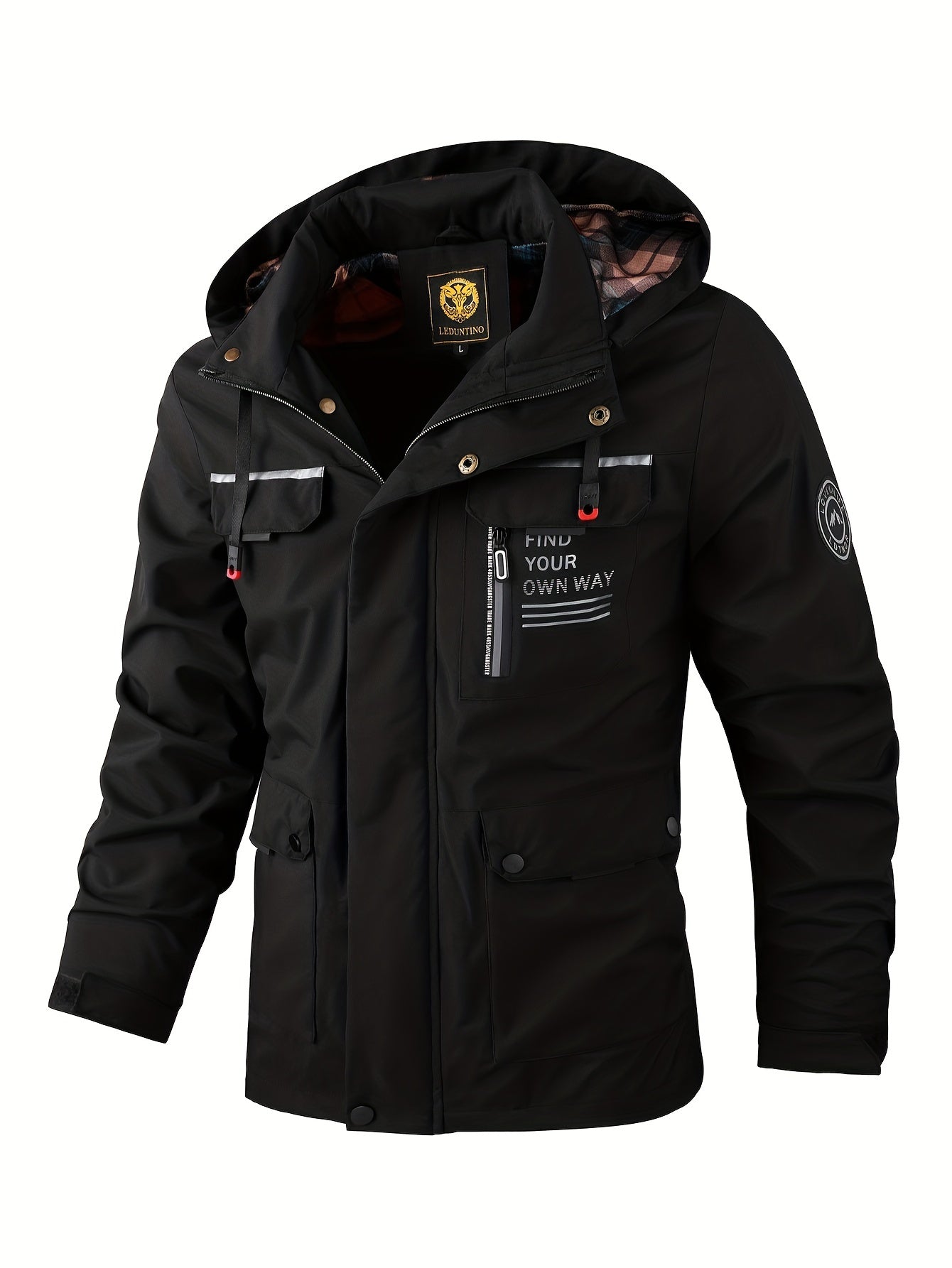 Waterproof Men's Hooded Work Jacket