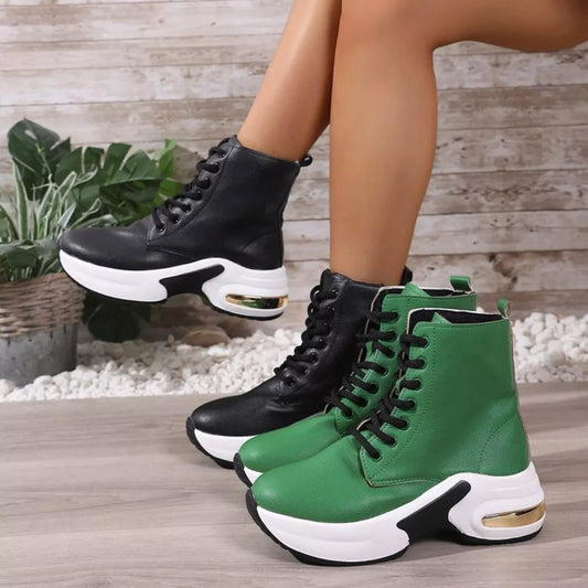 Buckle Up High Heel Ankle Boots - VogeLuxe