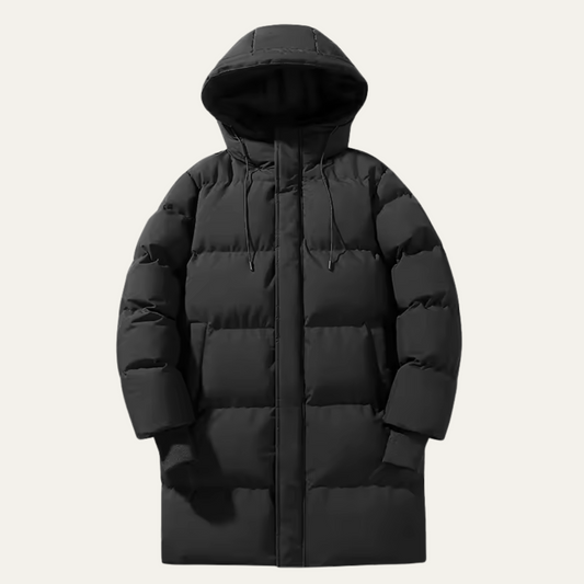 VogeLuxe | Men’s Waterproof Long Hooded Puffer Parka