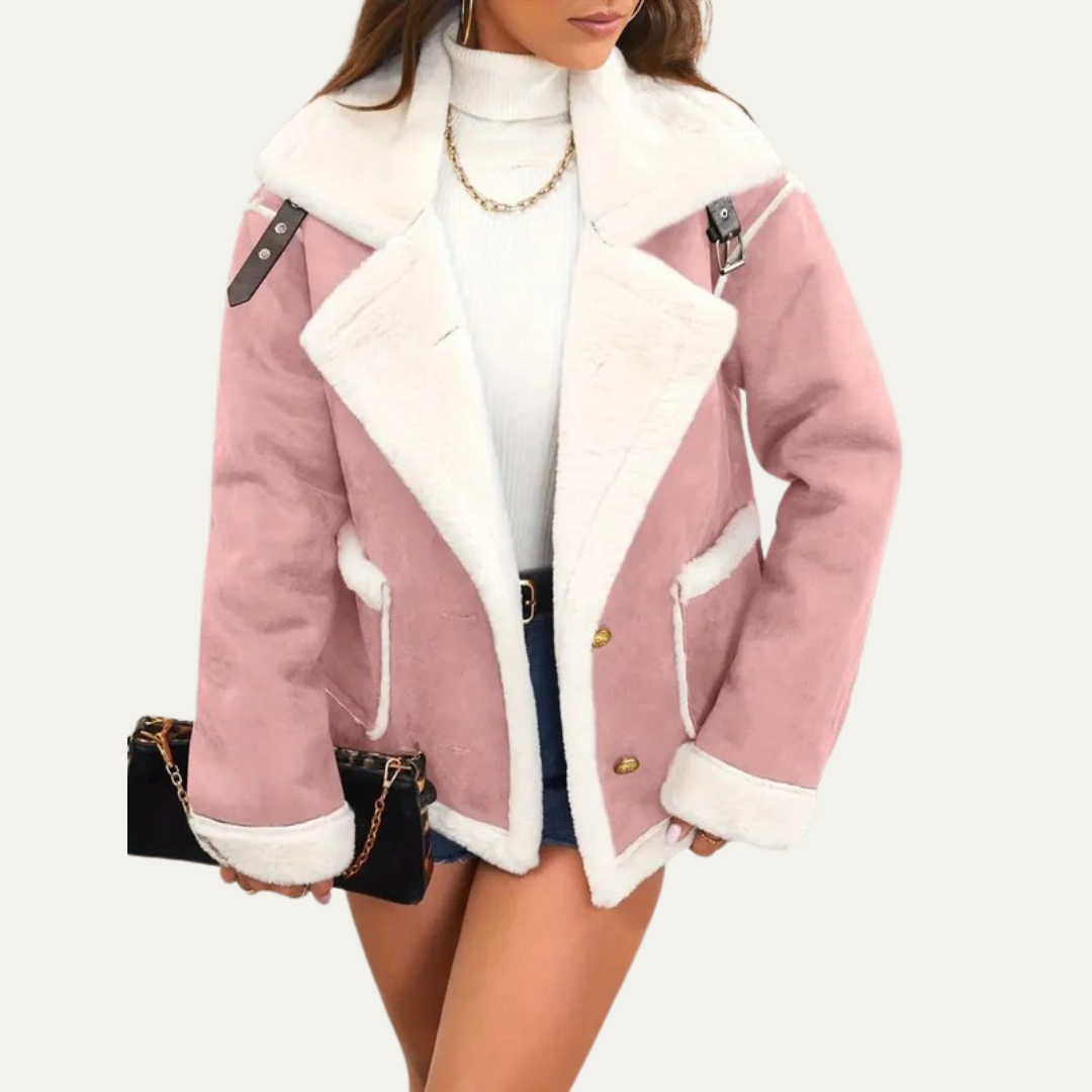 VogeLuxe | Women’s Cropped Aviator Jacket