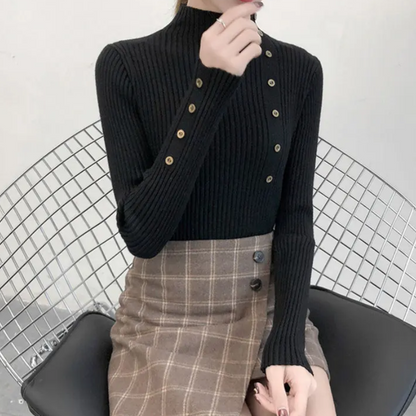 Cozy Women's Winter Cable Knit Sweater