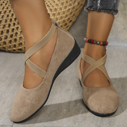 Melinda | Fashionable Slip On Wedge Sandals