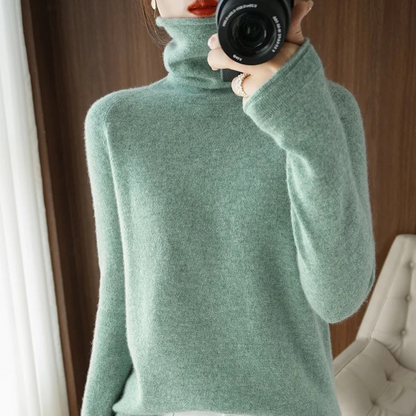 Warm Crew Neck Women's Sweater for Winter
