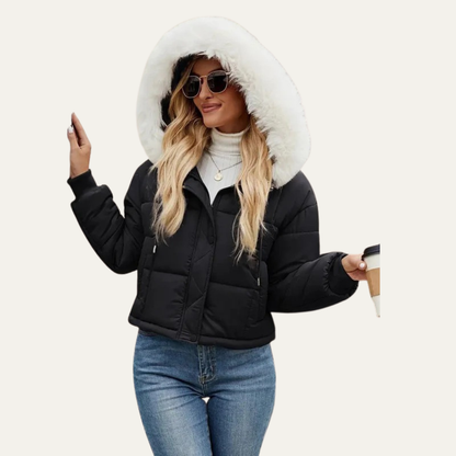 VogeLuxe | Women’s Warm Cropped Puffer Jacket