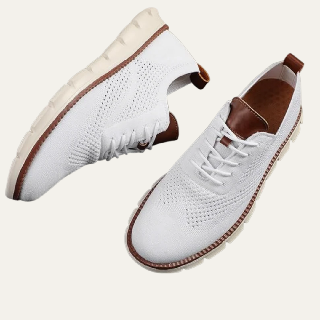 VogeLuxe | Men’s Mixed Media Low Top Platform Sneakers