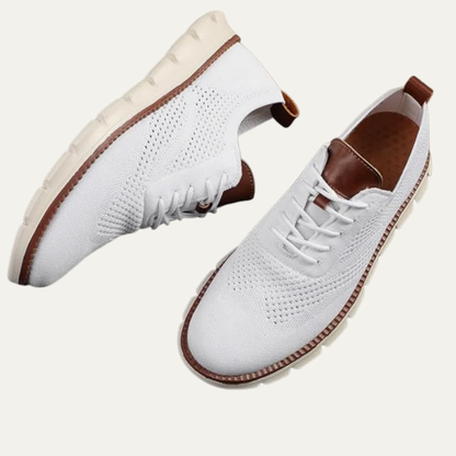 VogeLuxe | Men’s Mixed Media Low Top Platform Sneakers