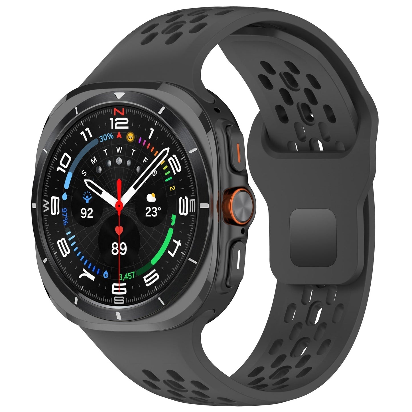 Comfortable Elastic Silicone Band For 47mm Galaxy Watch 7 Ultra