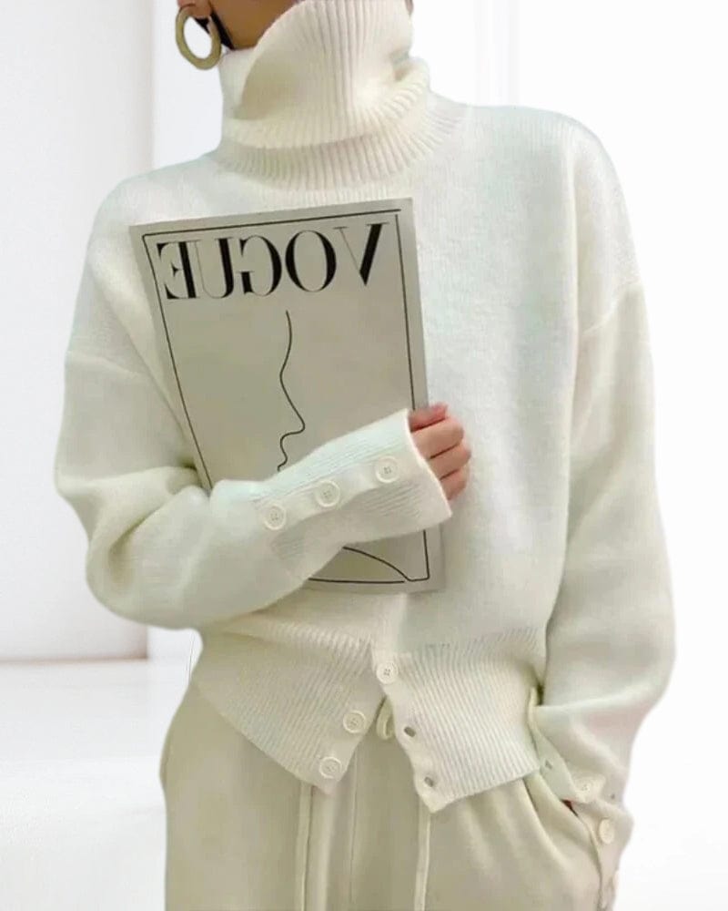 Warm Classic Turtleneck Sweater for Women - VogeLuxe