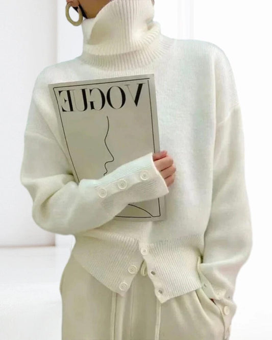 Warm Classic Turtleneck Sweater for Women - VogeLuxe