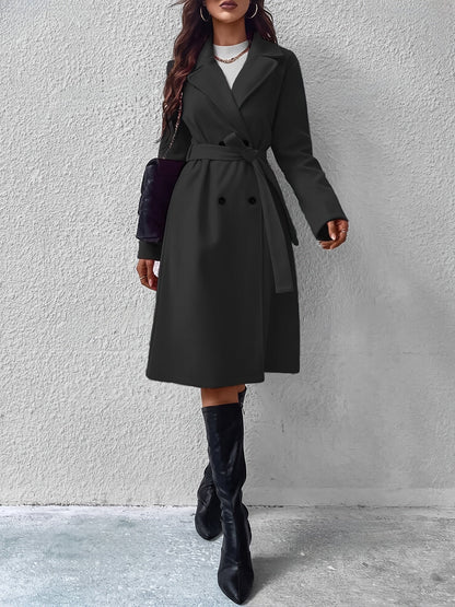 Classic Women's Trench Coat With Belt