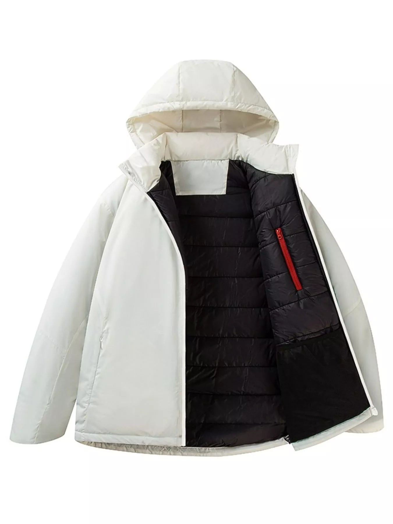 Large Men's Insulated Hoodie Coat