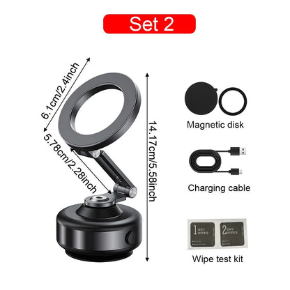 Strong Magnetic Car Phone Mount With Suction Base